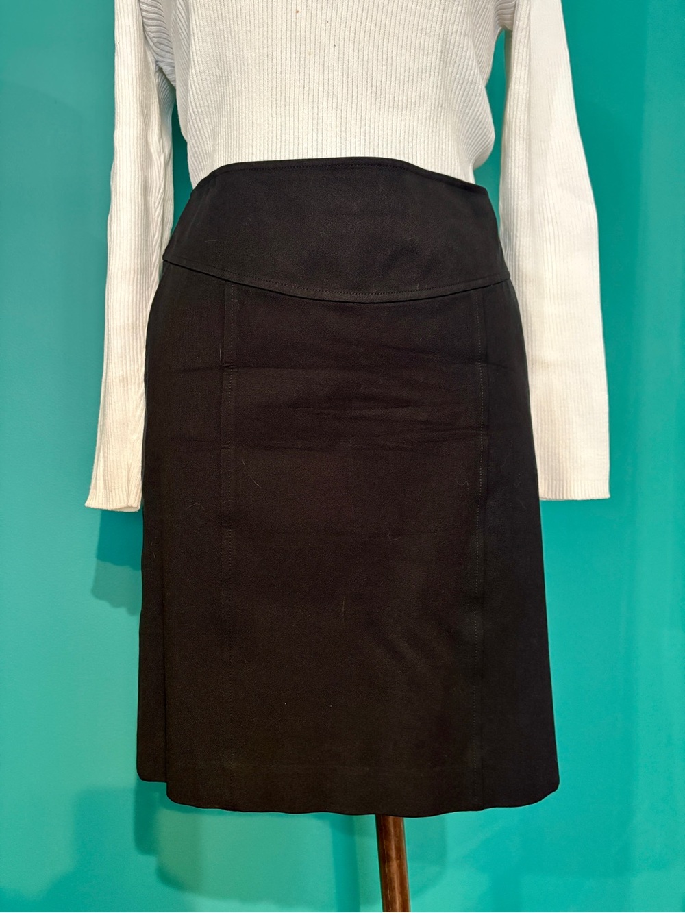 Banana Republic Classic Black Women's Pencil Skirt in Cotton/Spandex